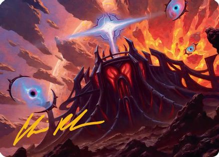 Image of Secluded Starforge Art Card (Gold-Stamped Signature) [Edge of Eternities Art Series]