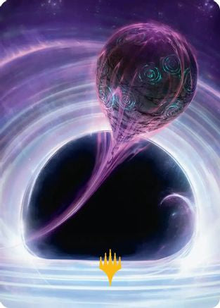 Image of Susur Secundi, Void Altar Art Card (Gold-Stamped Planeswalker Symbol) [Edge of Eternities Art Series]