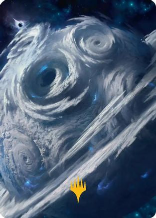 Image of Uthros, Titanic Godcore Art Card (Gold-Stamped Planeswalker Symbol) [Edge of Eternities Art Series]