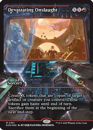 Image of Devastating Onslaught (0361) (Showcase) [Edge of Eternities]