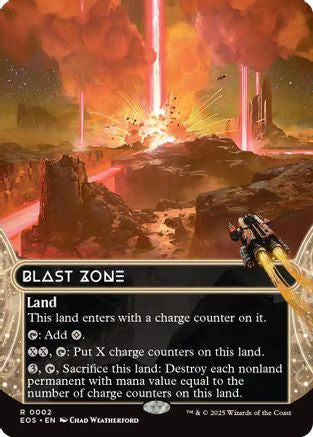 Image of Blast Zone (0002) (Borderless) [Edge of Eternities: Stellar Sights]
