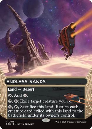 Image of Endless Sands (0015) (Borderless) [Edge of Eternities: Stellar Sights]