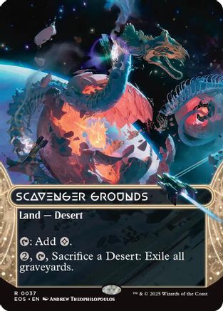 Image of Scavenger Grounds (0037) (Borderless) [Edge of Eternities: Stellar Sights]