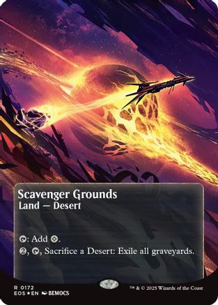 Image of Scavenger Grounds (0172) (Borderless) (Galaxy Foil) [Edge of Eternities: Stellar Sights]