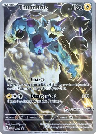 Image of Thundurus (209) (Pokemon Center Exclusive) [Scarlet & Violet: Black Star Promos]