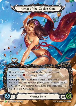 Image of Kassai of the Golden Sand [HER146] (Promo)  Rainbow Foil