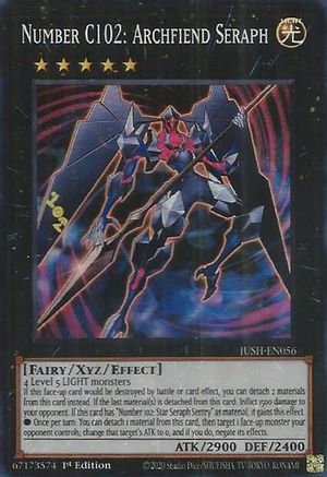 Image of Number C102: Archfiend Seraph [JUSH-EN056] Super Rare