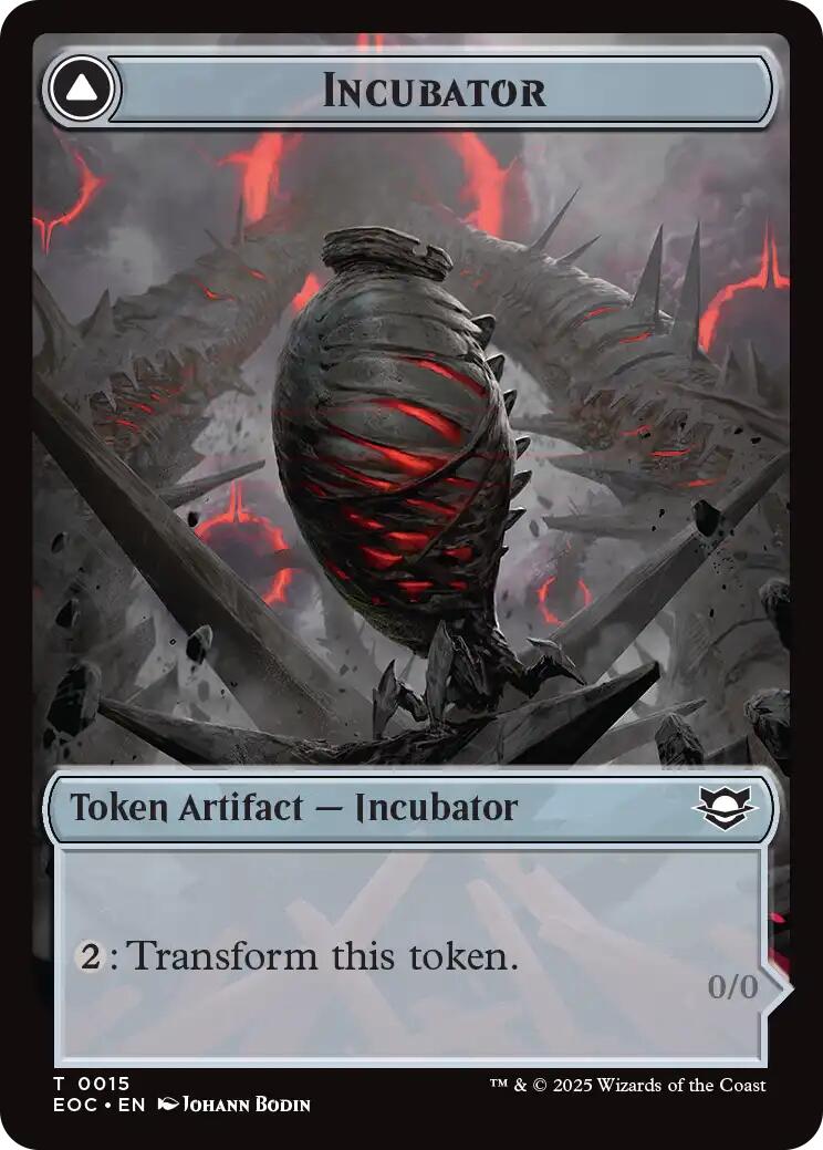 Image of Incubator // Phyrexian Double-Sided Token [Edge of Eternities Commander Tokens]