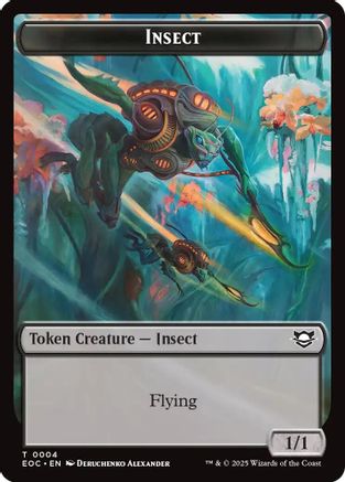 Image of Insect // Elemental (0007) Double-Sided Token [Edge of Eternities Commander Tokens]