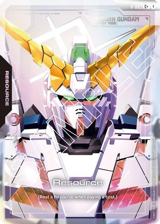 Image of Resource (R-003) (C+) (R-003) - Newtype Rising Holofoil