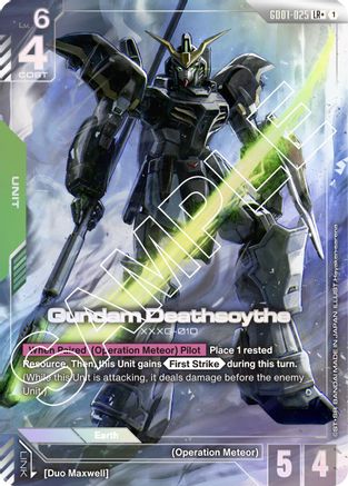 Image of Gundam Deathscythe (GD01-025) (LR+) (GD01-025) - Newtype Rising Holofoil