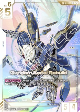 Image of Gundam Aerial Rebuild (LR++) (GD01-067) - Newtype Rising Holofoil