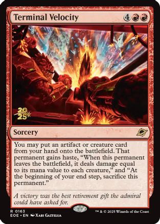 Image of Terminal Velocity [Edge of Eternities Prerelease Promos]