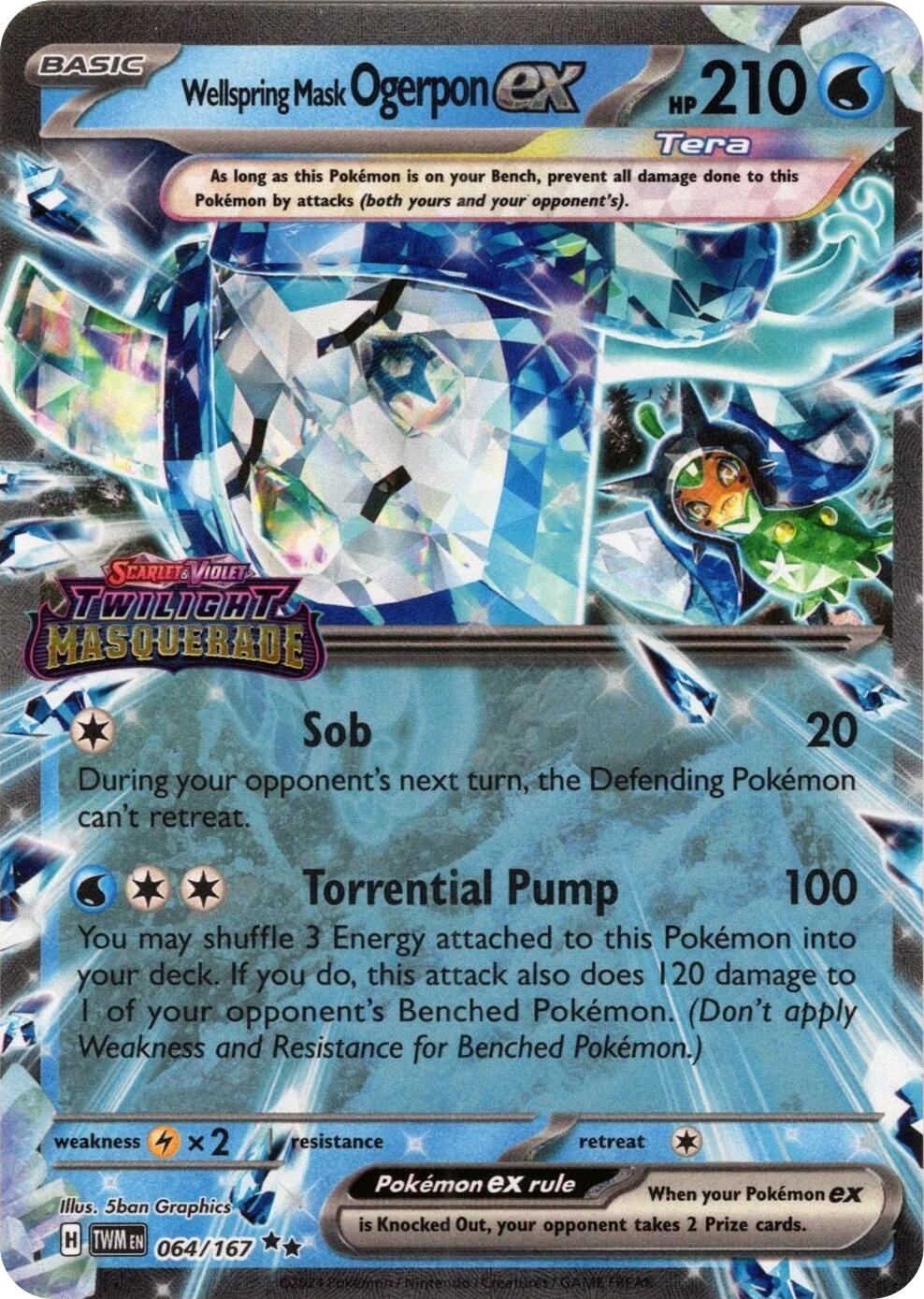 Image of Wellspring Mask Ogerpon ex (064/167) (Stamped) [Miscellaneous Cards]