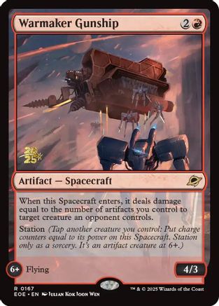 Image of Warmaker Gunship [Edge of Eternities Prerelease Promos]