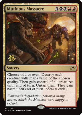 Image of Mutinous Massacre [Edge of Eternities Prerelease Promos]