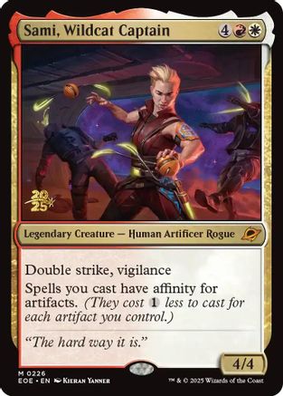 Image of Sami, Wildcat Captain [Edge of Eternities Prerelease Promos]
