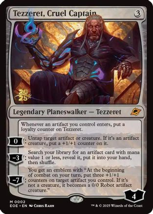 Image of Tezzeret, Cruel Captain [Edge of Eternities Prerelease Promos]