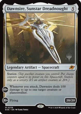 Image of Dawnsire, Sunstar Dreadnought (Promo Pack) [Edge of Eternities Promo Pack]