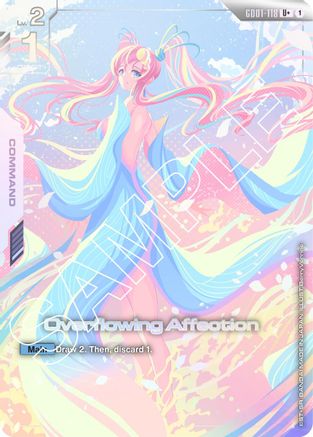 Image of Overflowing Affection (U+) (GD01-118) - Newtype Rising Holofoil