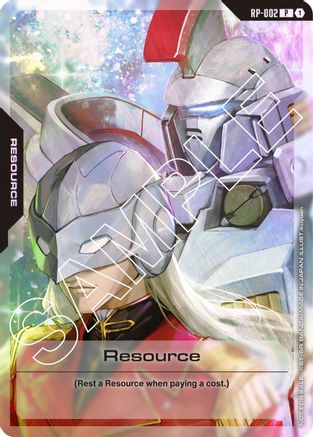 Image of Resource (RP-002) (Mobile Suit Gundam Wing) (RP-002) - Promotional Resource Tokens Holofoil