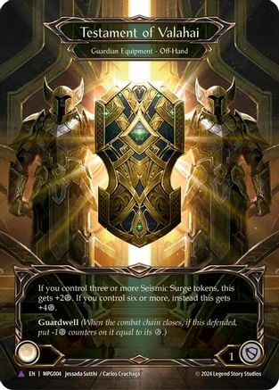 Image of Testament of Valahai (Marvel Cold Foil) [MPG004] (Mastery Pack Guardian)  Cold Foil