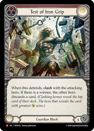 Image of Test of Iron Grip [MPG025] (Mastery Pack Guardian)  Rainbow Foil