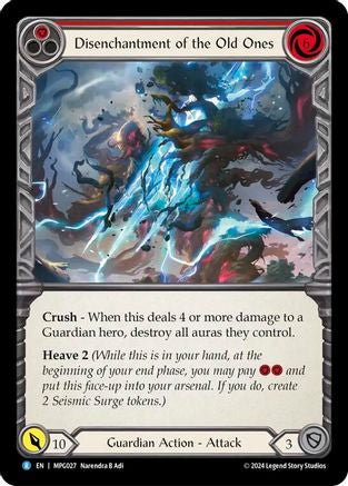 Image of Disenchantment of the Old Ones [MPG027] (Mastery Pack Guardian)  Rainbow Foil