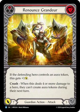 Image of Renounce Grandeur [MPG034] (Mastery Pack Guardian)  Rainbow Foil