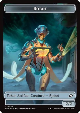 Image of Robot // Lander (0006) Double-Sided Token [Edge of Eternities Tokens]