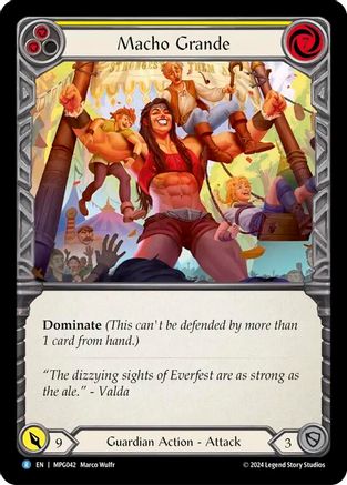 Image of Macho Grande (Yellow) [MPG042] (Mastery Pack Guardian)  Rainbow Foil