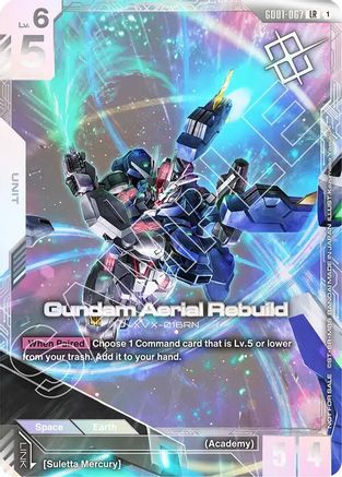 Image of Gundam Aerial Rebuild (Newtype Challenge 2025 Mission1) (GD01-067) - Gundam Promotional Cards Holofoil