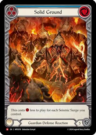 Image of Solid Ground (Extended Art) [MPG019] (Mastery Pack Guardian)  Rainbow Foil