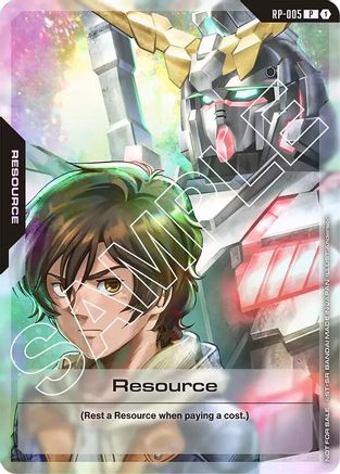 Image of Resource (RP-005) (Mobile Suit Gundam Unicorn) (RP-005) - Promotional Resource Tokens Holofoil