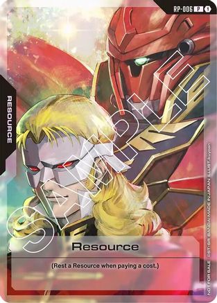 Image of Resource (RP-006) (Mobile Suit Gundam Unicorn) (RP-006) - Promotional Resource Tokens Holofoil
