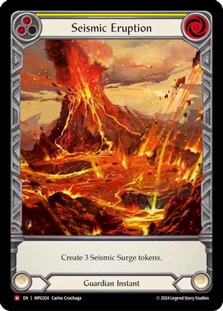 Image of Seismic Eruption (Extended Art) [MPG024] (Mastery Pack Guardian)  Rainbow Foil