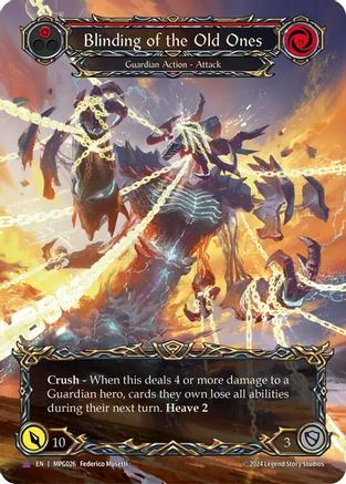 Image of Blinding of the Old Ones (Marvel Cold Foil) [MPG026] (Mastery Pack Guardian)  Cold Foil