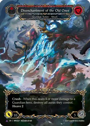 Image of Disenchantment of the Old Ones (Marvel Cold Foil) [MPG027] (Mastery Pack Guardian)  Cold Foil