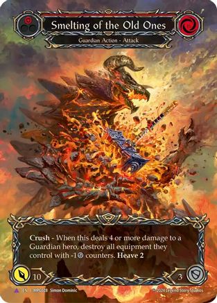Image of Smelting of the Old Ones Marvel Cold Foil) [MPG028] (Mastery Pack Guardian)  Cold Foil