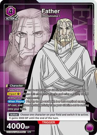 Image of Father (R*) (UE09ST/FMA-1-112) - UE09ST FULLMETAL ALCHEMIST Starter Deck Foil