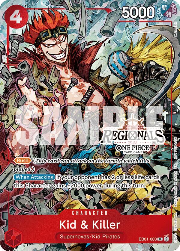 Image of Kid & Killer (Offline Regional Participation Pack 2025 Vol.2) [One Piece Promotion Cards]