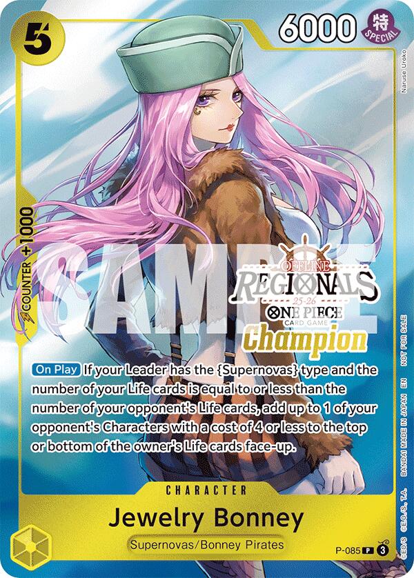 Image of Jewelry Bonney (Offline Regional Champion Card Set 2025 Vol.2) [One Piece Promotion Cards]