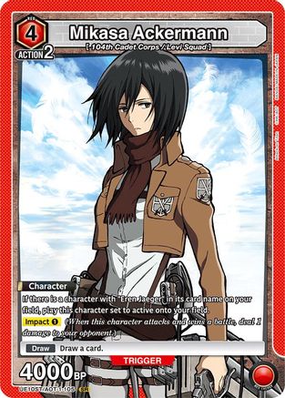 Image of Mikasa Ackermann (105) (UE10ST/AOT-1-105) - UE10ST Attack on Titan Starter Deck