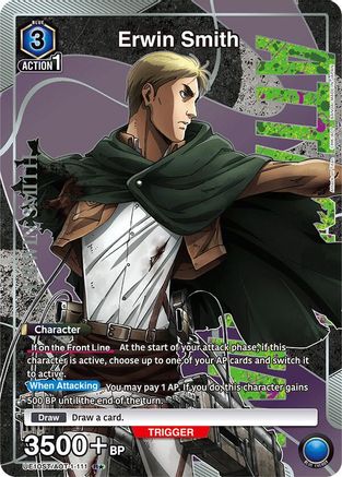 Image of Erwin Smith (R*) (UE10ST/AOT-1-111) - UE10ST Attack on Titan Starter Deck Foil