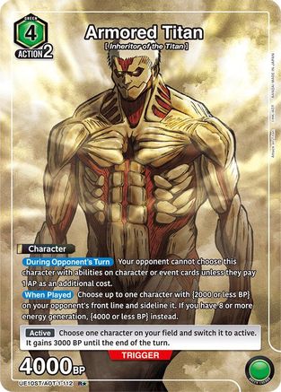 Image of Armored Titan (R*) (UE10ST/AOT-1-112) - UE10ST Attack on Titan Starter Deck Foil