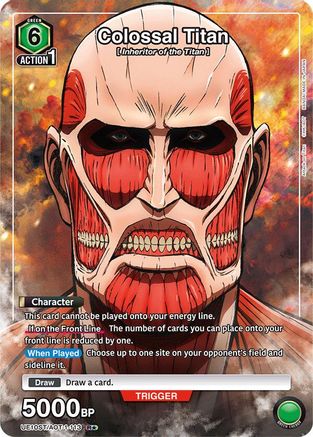 Image of Colossal Titan (R*) (UE10ST/AOT-1-113) - UE10ST Attack on Titan Starter Deck Foil