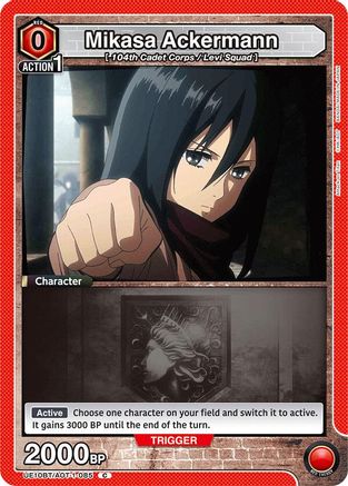 Image of Mikasa Ackermann (085) (UE10BT/AOT-1-085) - UE10BT Attack on Titan