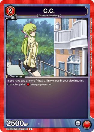 Image of C.C. (Box Topper Foil) (UEX03BT/CGH-2-065) - UEX03BT CODE GEASS Lelouch of the Rebellion Vol2 Foil