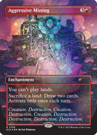 Image of Aggressive Mining (Galaxy Foil) [Secret Lair Drop Series]