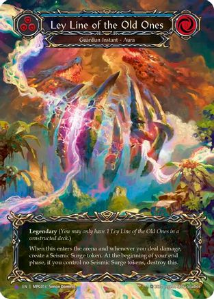 Image of Ley Line of the Old Ones (Cold Foil) (Marvel) [MPG013] (Mastery Pack Guardian)  Cold Foil